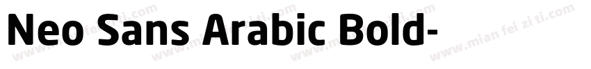 Neo Sans Arabic Bold字体转换